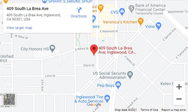 BHVCI Inglewood Address Map